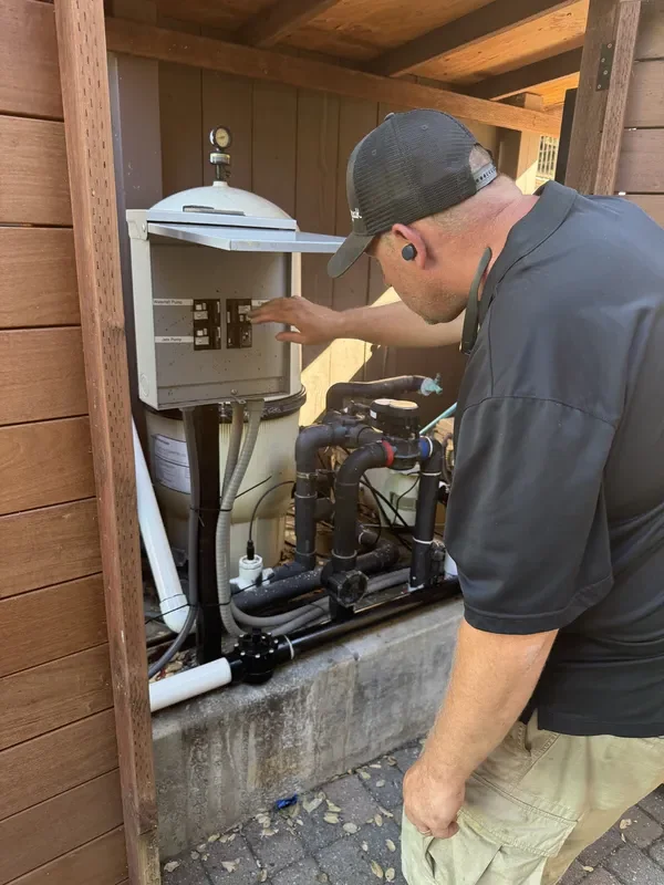Pump system installed for a wildfire sprinkler water supply