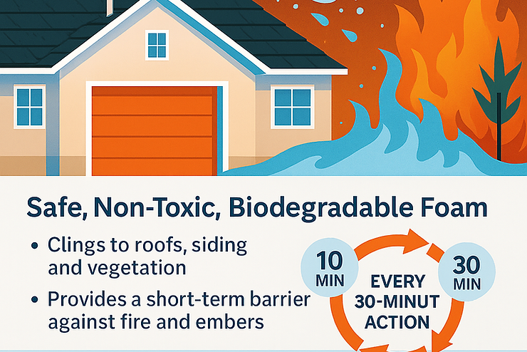 Wildfire Ember Defense with Class A Foam