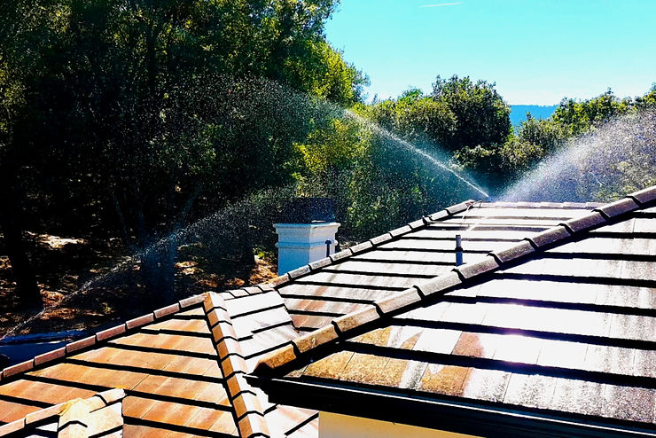Roof Sprinklers for Wildfire Protection in Los Gatos, California