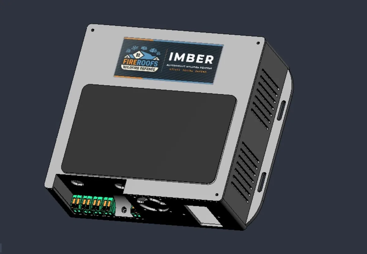IMBER smart controller side view showing its compact enclosure