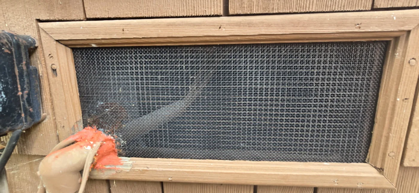 Completed FireRoofs vent retrofit installation with stainless steel ember mesh